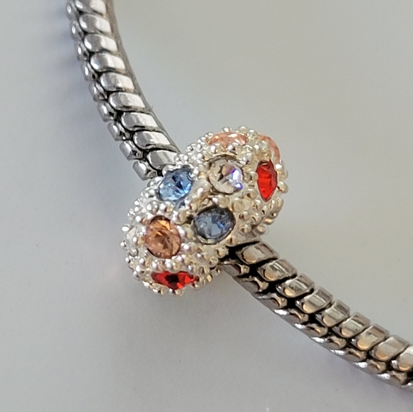 Zales Multi-Color Crystal Charm | Pandora-Style Sparkling Charm - Picture 2 of 10